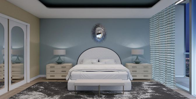 Bedroom, Interior, Wood Texture Flooring