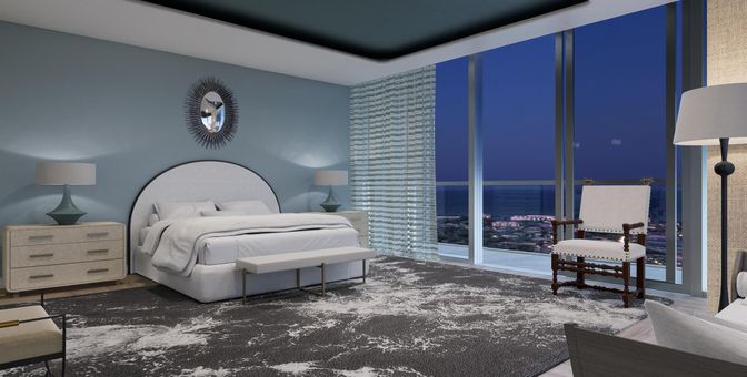 Bedroom, Interior, Water