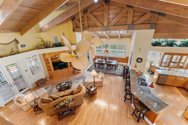 Dining room, Interior, Living room, Wooden Beams, Wooden Ceilings, Wood Texture Flooring