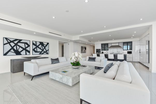 Interior, Kitchen, Living room, Recessed Lighting, Stainless Steel Appliances