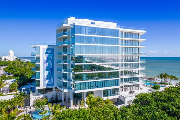 Exterior, Facade, Water, Condo Building
