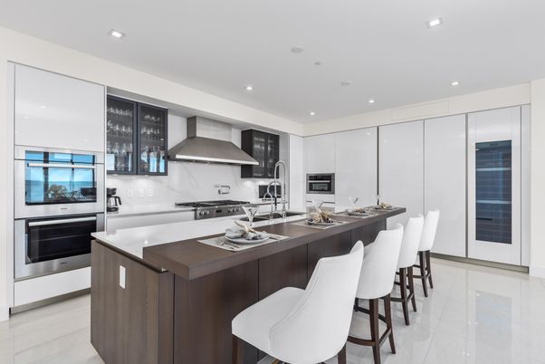 Interior, Kitchen, Recessed Lighting, Stainless Steel Appliances