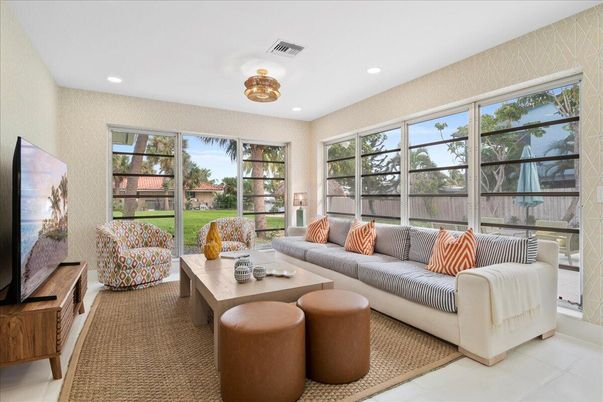 Interior, Living room, Recessed Lighting