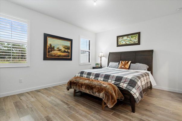Bedroom, Interior, Wood Texture Flooring