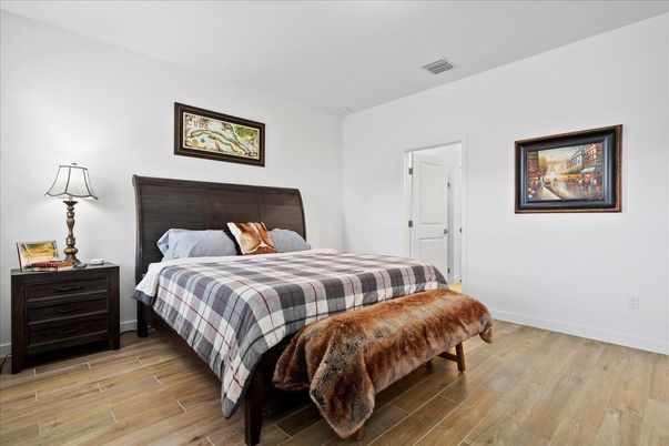 Bedroom, Interior, Wood Texture Flooring