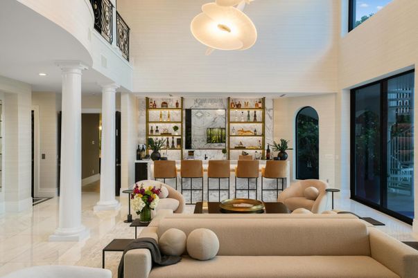 Interior, Living room, Recessed Lighting