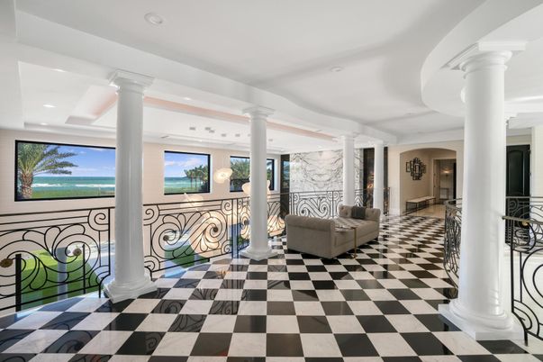 Interior, Marble Walls, Pendant Lights, Recessed Lighting
