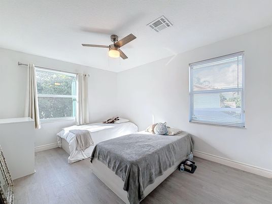 Bedroom, Interior, Wood Texture Flooring