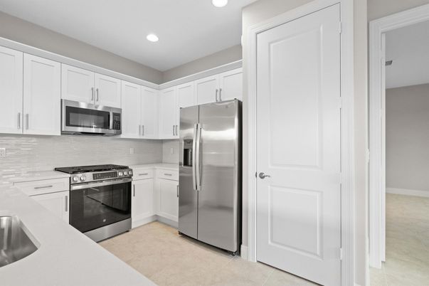 Interior, Kitchen, Recessed Lighting, Stainless Steel Appliances