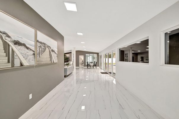 Interior, Marble, Recessed Lighting