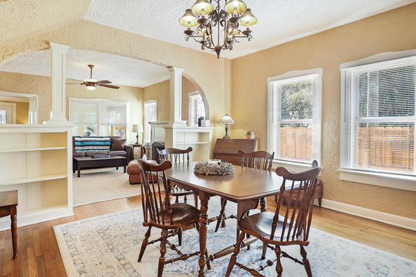 Chandelier, Dining room, Interior, Living room, Wood Texture Flooring