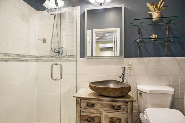 Bathroom, Glass Shower, Interior
