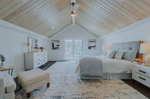 Bedroom, Interior, Recessed Lighting