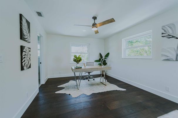 Home Office, Interior, Wood Texture Flooring