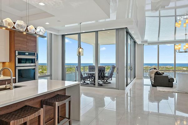 Interior, Kitchen, Pendant Lights, Recessed Lighting, Stainless Steel Appliances, Water