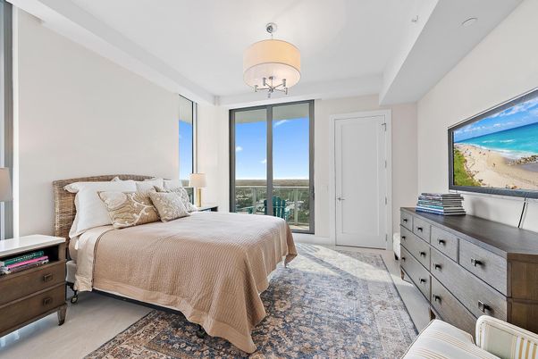 Bedroom, Chandelier, Interior