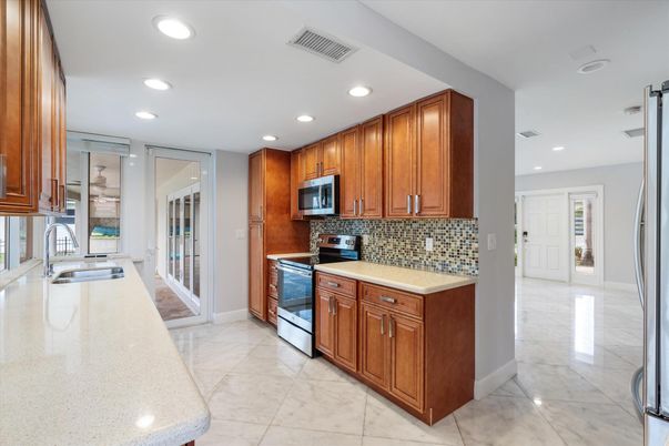 Interior, Kitchen, Recessed Lighting, Stainless Steel Appliances