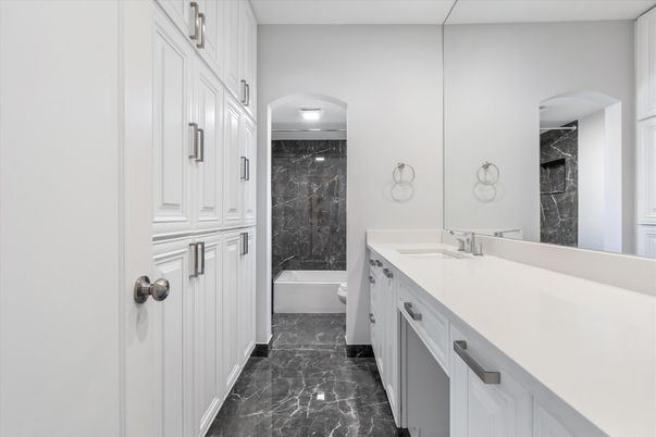 Bathroom, Dual Sink Vanities, Free Standing Baths, Interior, Marble, Marble Walls