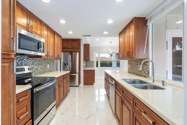 Interior, Kitchen, Recessed Lighting, Stainless Steel Appliances