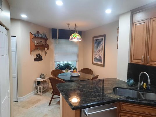 Dining room, Interior, Kitchen, Pendant Lights, Recessed Lighting