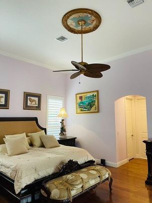 Bedroom, Interior, Wood Texture Flooring