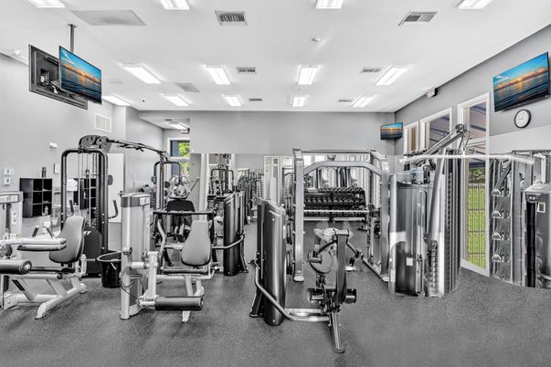 Fitness Equipment, Gym, Interior, Recessed Lighting