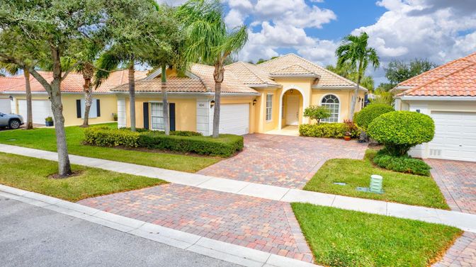Attached, Backyard, Exterior, Facade, Mediterranean