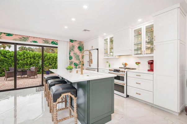 Interior, Kitchen, Marble, Recessed Lighting