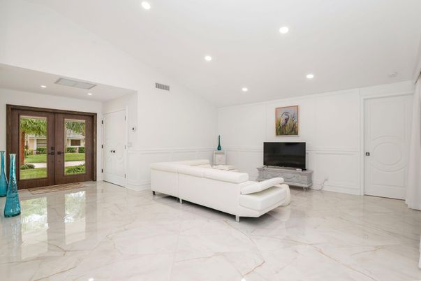 Interior, Living room, Marble, Recessed Lighting