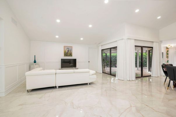 Interior, Living room, Marble, Recessed Lighting