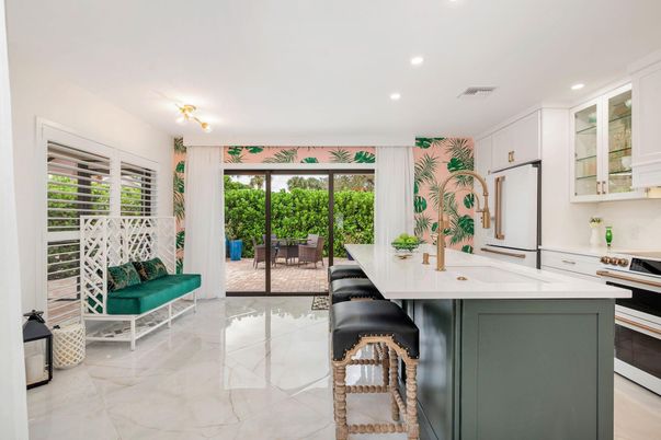 Interior, Kitchen, Marble, Recessed Lighting