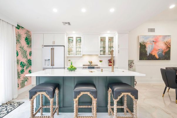 Interior, Kitchen, Marble, Recessed Lighting