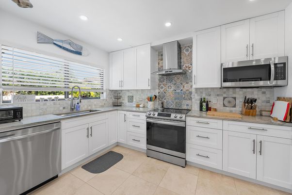 Interior, Kitchen, Recessed Lighting, Stainless Steel Appliances