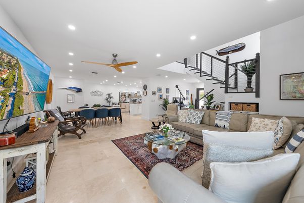 Dining room, Interior, Living room, Recessed Lighting