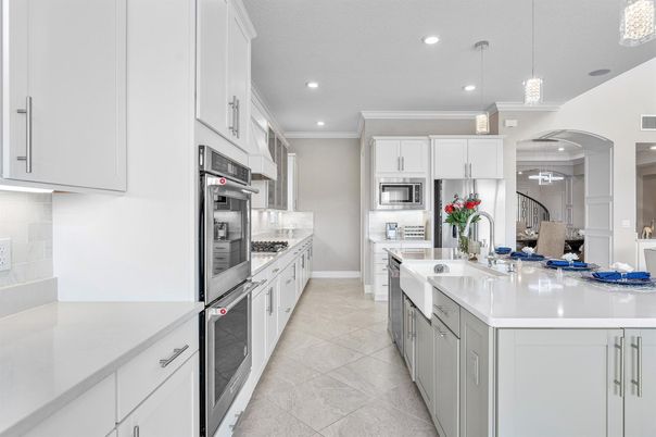 Interior, Kitchen, Pendant Lights, Recessed Lighting, Stainless Steel Appliances