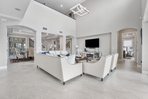Interior, Living room, Pendant Lights, Recessed Lighting