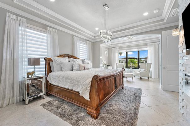 Bedroom, Interior, Pendant Lights, Recessed Lighting
