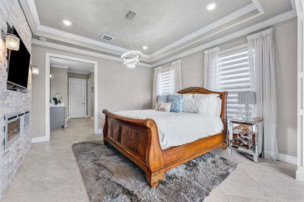 Bedroom, Interior, Pendant Lights, Recessed Lighting
