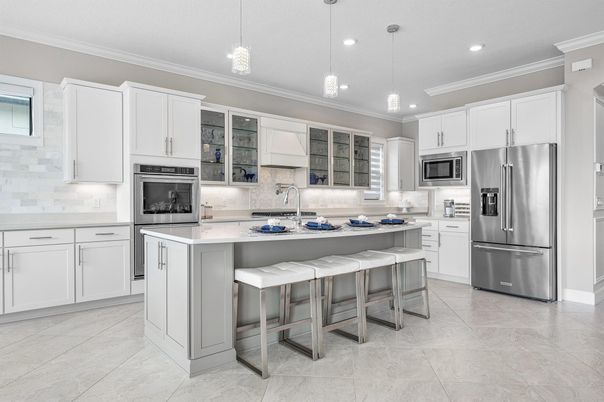 Interior, Kitchen, Pendant Lights, Recessed Lighting, Stainless Steel Appliances