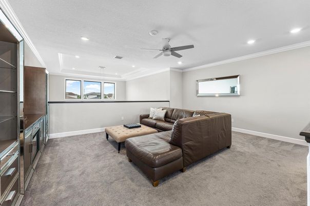 Interior, Living room, Recessed Lighting