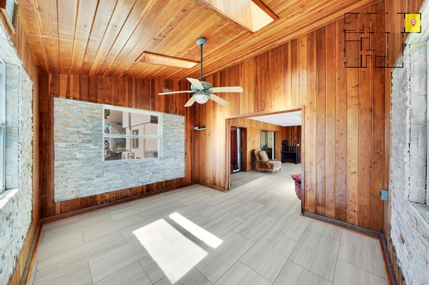 Empty room, Interior, Wooden Ceilings, Wood Texture Flooring, Wooden Walls
