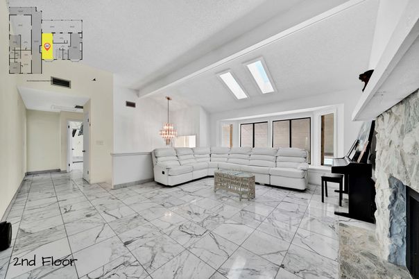 Chandelier, Fireplace, Interior, Living room, Marble