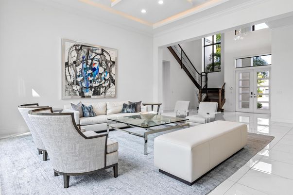 Interior, Living room, Recessed Lighting