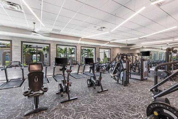 Fitness Equipment, Gym, Interior, Recessed Lighting