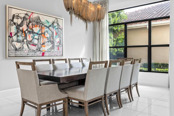 Chandelier, Dining room, Interior