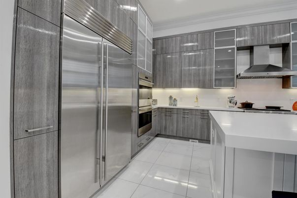 Interior, Kitchen, Marble, Stainless Steel Appliances