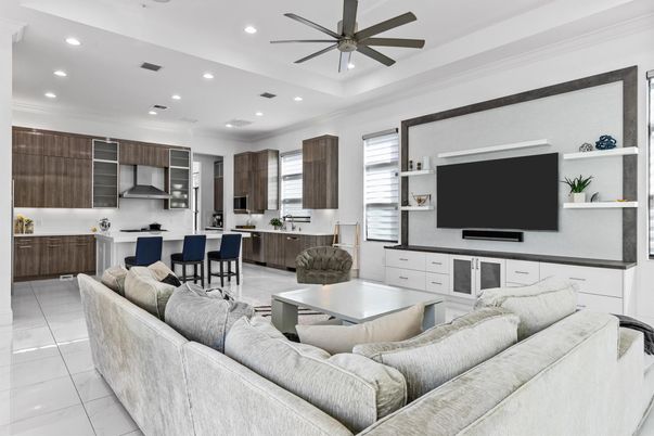 Interior, Kitchen, Living room, Recessed Lighting, Stainless Steel Appliances