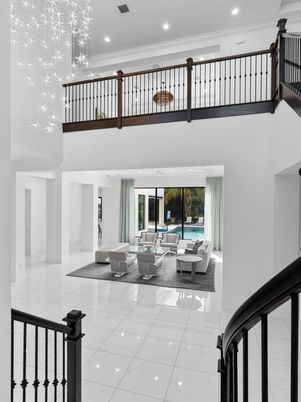 Interior, Living room, Marble, Recessed Lighting, Water