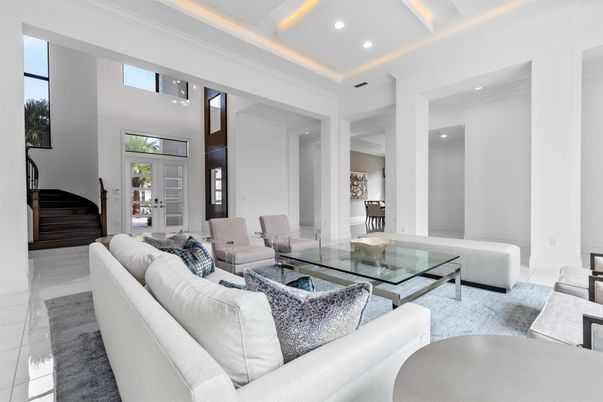 Interior, Living room, Marble, Recessed Lighting