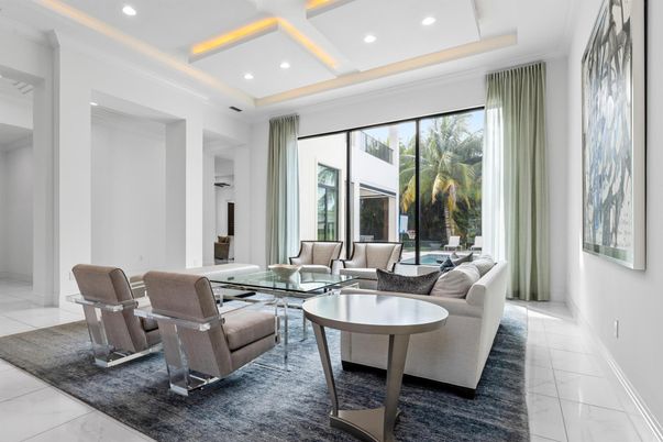 Interior, Living room, Marble, Recessed Lighting